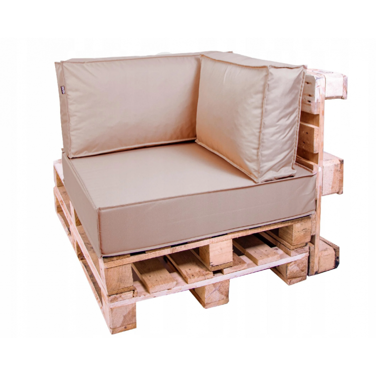 Paletové sedenie Golden Garden GG17/1 podsedák a vankúš 80cm x 80cm x 15cm Cappuccino